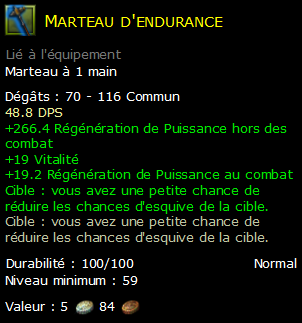 Marteau d'endurance