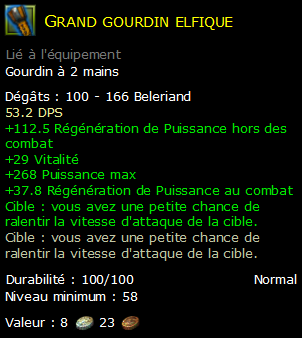 Grand gourdin elfique