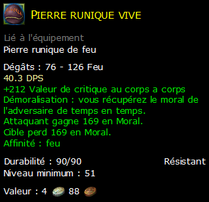 Pierre runique vive