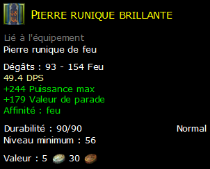 Pierre runique brillante