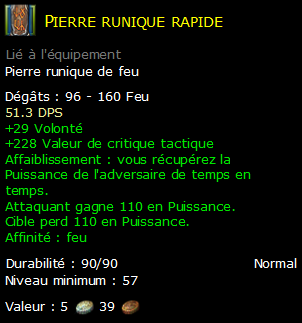 Pierre runique rapide