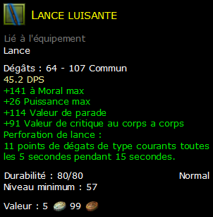 Lance luisante