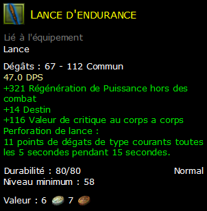 Lance d'endurance