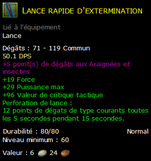 Lance rapide d'extermination