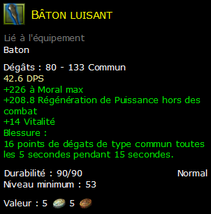 Bâton luisant