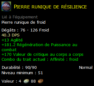 Pierre runique de résilience