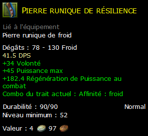 Pierre runique de résilience