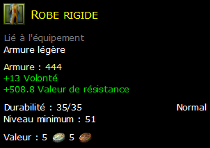 Robe rigide