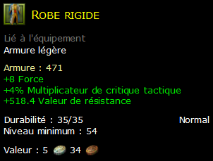 Robe rigide