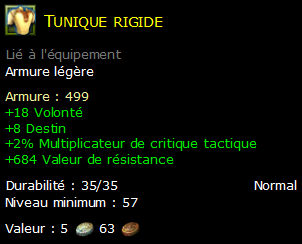 Tunique rigide