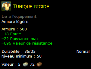 Tunique rigide