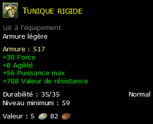 Tunique rigide