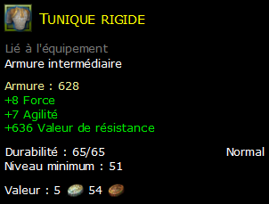 Tunique rigide