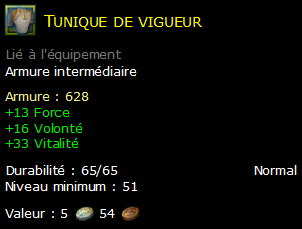 Tunique de vigueur