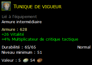 Tunique de vigueur