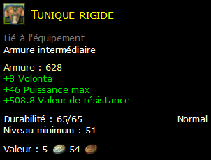 Tunique rigide