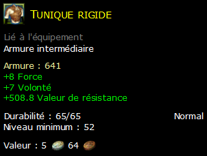 Tunique rigide