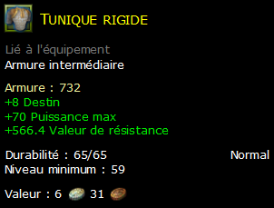 Tunique rigide