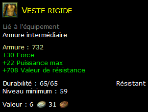 Veste rigide