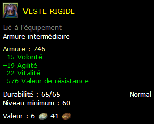 Veste rigide