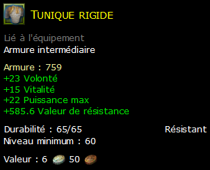 Tunique rigide