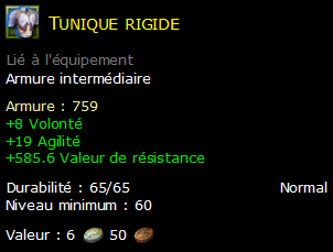 Tunique rigide