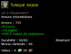 Tunique rigide