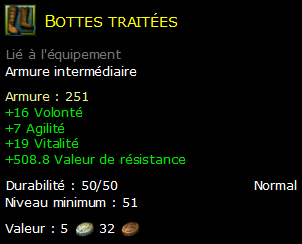 Bottes traitées