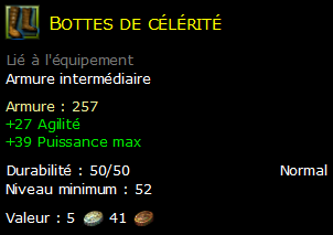 Bottes de célérité