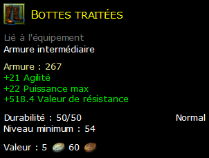 Bottes traitées