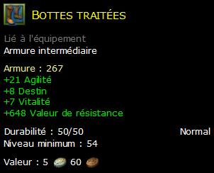 Bottes traitées