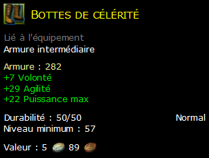 Bottes de célérité