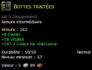 Bottes traitées