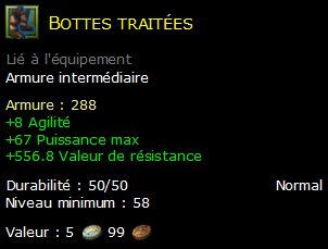 Bottes traitées