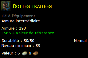 Bottes traitées