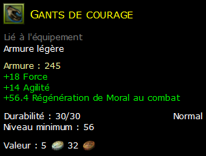 Gants de courage