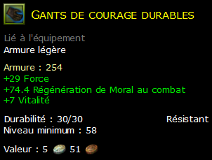 Gants de courage durables