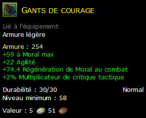 Gants de courage