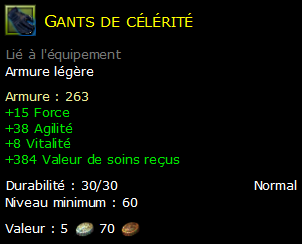 Gants de célérité