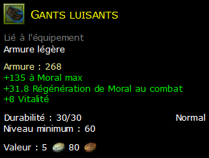 Gants luisants