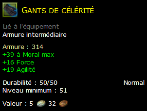 Gants de célérité