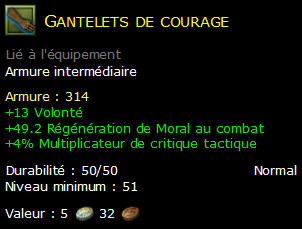 Gantelets de courage