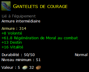 Gantelets de courage