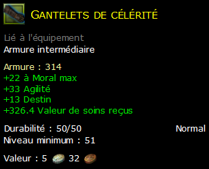 Gantelets de célérité