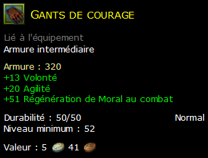 Gants de courage