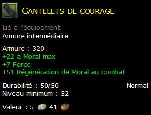 Gantelets de courage