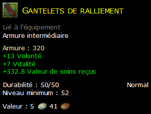 Gantelets de ralliement