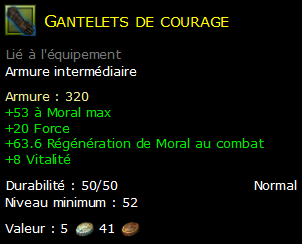 Gantelets de courage