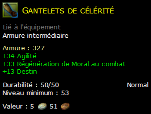 Gantelets de célérité