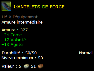 Gantelets de force